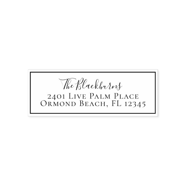 Modern etikett för Personlig av anpassningsbarnas  Självfärgande Stämpel (Design)