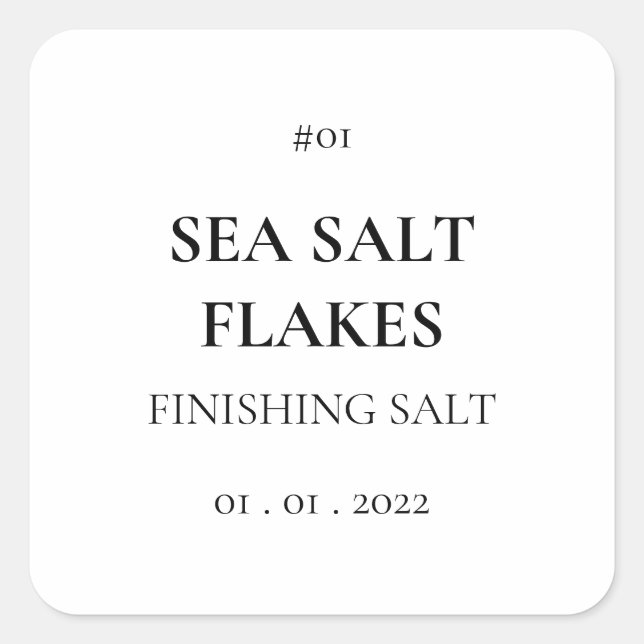 Modern etikett för skräppostsäsong (Framsida)