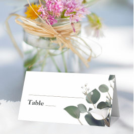 Modern Eucalyptus Bröllop Placeringskort