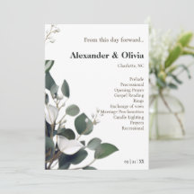 Modern Eucalyptus Bröllop