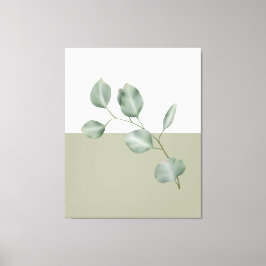 Modern Eucalyptus Colorblock Quad Panels Canvastryck