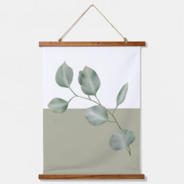 Modern Eucalyptus Colorblock Tapestry