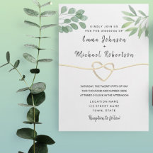Modern Eucalyptus Elegant Script Bröllop