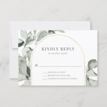 Modern Eucalyptus Guld Arch Bröllop