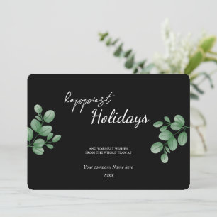 Modern Eucalyptus guld ram Business Semester  Julkort