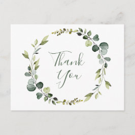 Modern Eucalyptus Wandan Ram Tack Boho Vykort