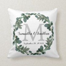 Modern Eucalyptus Wandemogram Bröllop Keepsaké