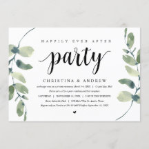 Modern Eukalyptus, Bröllopsfirande för Elopement