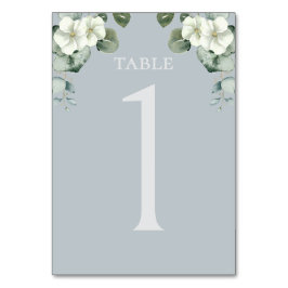 Modern eukalyptus Design Bröllop Bordsnummer
