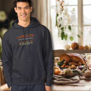 Modern eukalyptus känner tacksam Thanksgiving Hoodie