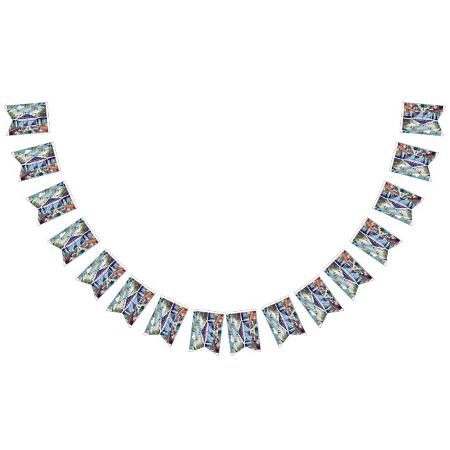 modern-event-place-adorned-with-bunting-banner vimplar (Alla)