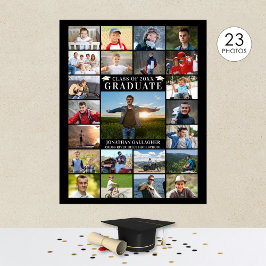 Modern examen 23 Fotokollage Anpassad färg Poster