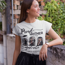 Modern examen | 3 valvformad fotokollage t shirt