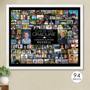 Modern examen 94 Fotocollage Display Poster