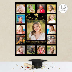 Modern Examen Black Gold 15 Fotocollage Poster
