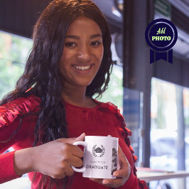 Modern examen diplomkåpa Klass 2024 Examen Kaffemugg