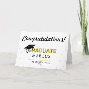 Modern examen gratulationer examen kort