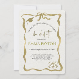 Modern examensfirande  inbjudningar