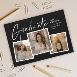 Modern examensfoto collage Examen Vykort