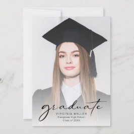 Modern examensfoto för studenter meddelande