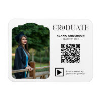 Modern examensfoto QR-kod Minimal Ark Video