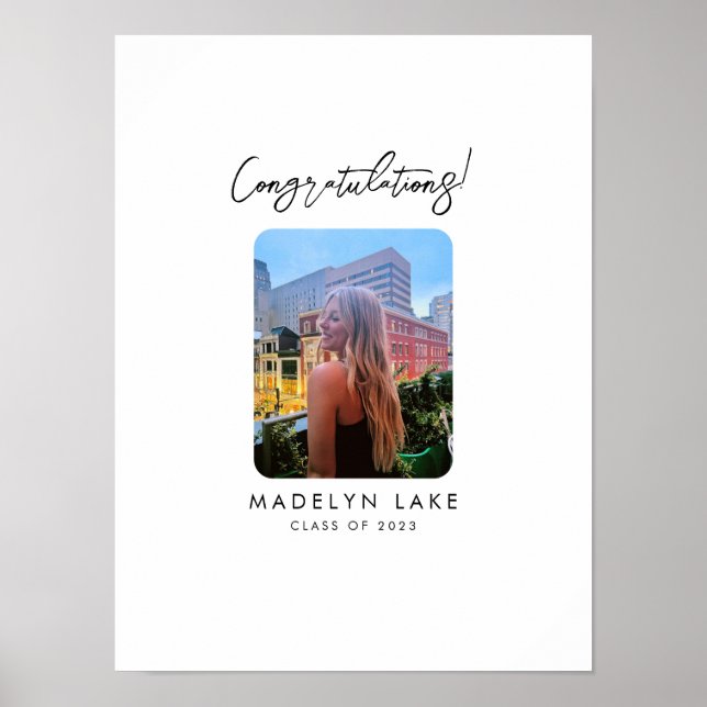 Modern examensgästbok Alternativ Poster (Framsidan)