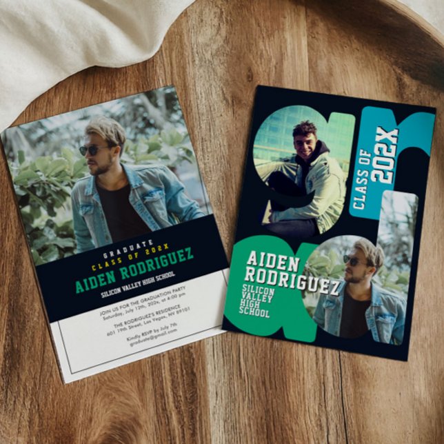 Modern examensinbjudan för högskola inbjudningar (Skapare uppladdad)