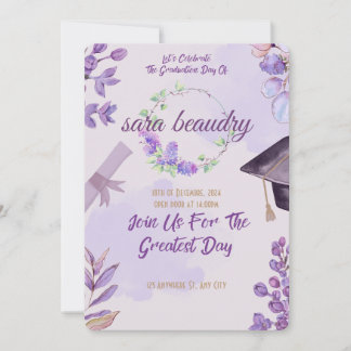 modern examenskort inbjudningar