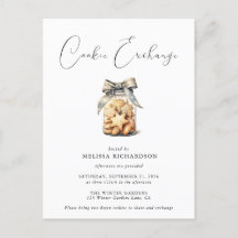 Modern Exchange-inbjudan för Cookie för elegant Ch