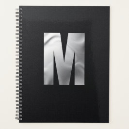 Modern Executive Monogram | Bold Silver Foil