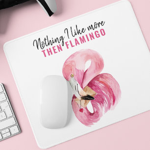 Modern Exotic Rosa Watercolor Flamingo Gift Musmatta