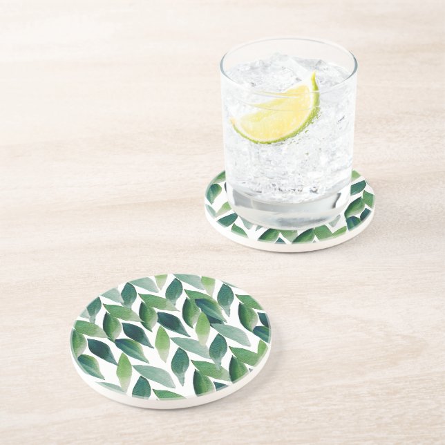 Modern exotisk Grönt, bohemisk natur Underlägg (Sidan)