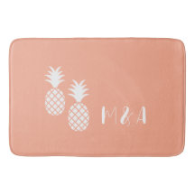 Modern exotisk Rosa Vit ananas Mönster