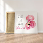Modern exotisk stall och varm Flamingo Canvastryck<br><div class="desc">Modern exotisk stall och varm Flamingo</div>