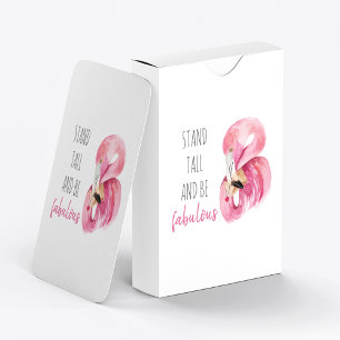 Modern exotisk stall och varm Flamingo Casinokort