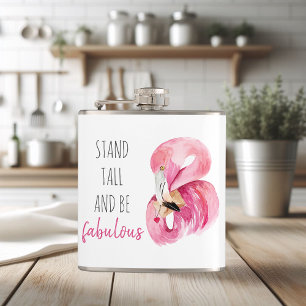 Modern exotisk stall och varm Flamingo Fickplunta