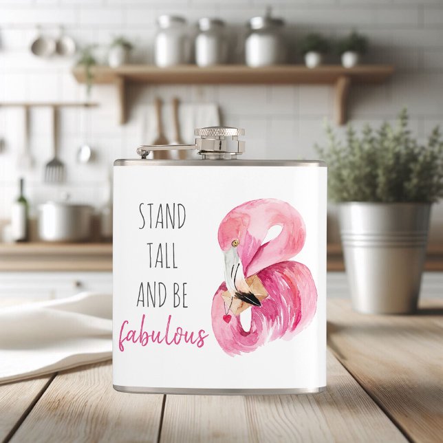 Modern exotisk stall och varm Flamingo Fickplunta (Skapare uppladdad)