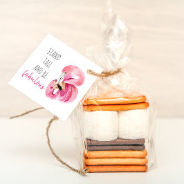 Modern exotisk stall och varm Flamingo Gåvor Etiketter