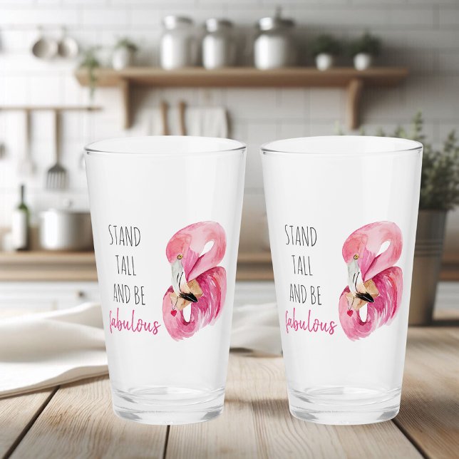 Modern exotisk stall och varm Flamingo Glaskopp (Skapare uppladdad)
