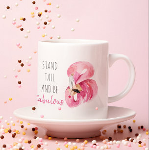 Modern exotisk stall och varm Flamingo Kaffemugg