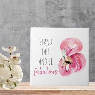 Modern exotisk stall och varm Flamingo Kakelplatta