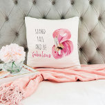 Modern exotisk stall och varm Flamingo Kudde<br><div class="desc">Modern exotisk stall och varm Flamingo</div>