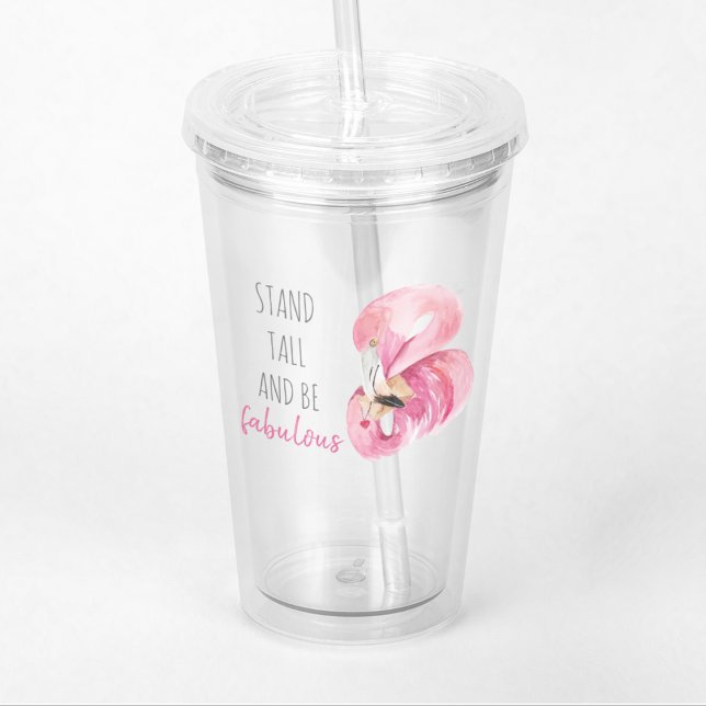 Modern exotisk stall och varm Flamingo Take Away Mugg (Skapare uppladdad)