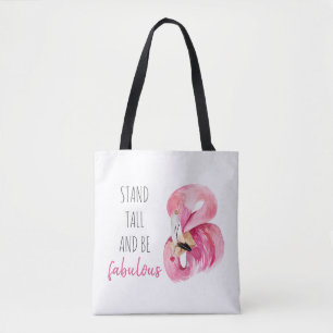 Modern exotisk stall och varm Flamingo Tygkasse