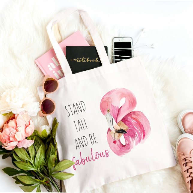 Modern exotisk stall och varm Flamingo Tygkasse (Skapare uppladdad)
