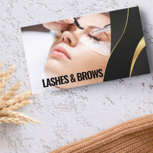 Modern Eyelash Beauty Makeup Artist Lash Extension Visitkort