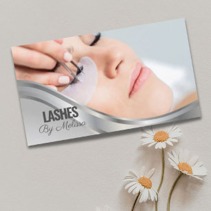 Modern Eyelash Beauty Makeup Artist Lash Extension Visitkort