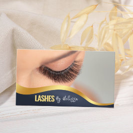 Modern Eyelash Extension Beauty Makeup Artist Lash Visitkort