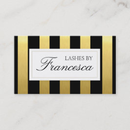 Modern Eyelash Extensions Makeup Artist Visitkort