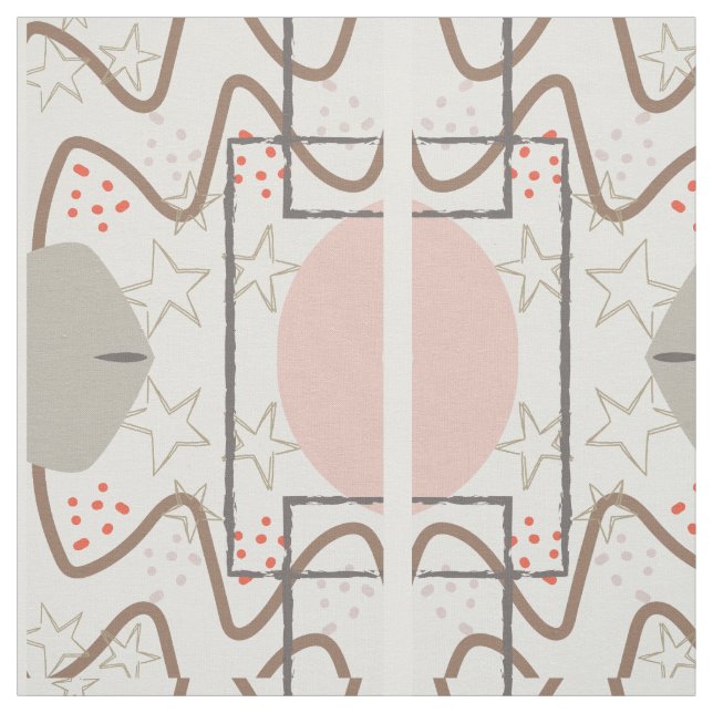 Modern Fabric i himlar Tyg (Provkarta)